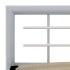 Estructura de cama de metal gris y blanco 160x200