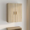 Armario colgante de pared roble Sonoma 69,5x34x90 cm