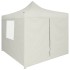 Carpa plegable profesional con 4 paredes acero color crema