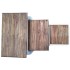 Set de 3 mesitas apilables de madera maciza