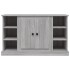 Aparador de madera contrachapada gris Sonoma 100x35,5x60