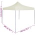 Carpa plegable profesional acero color crema 2x2