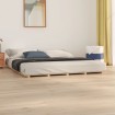 Estructura de cama de madera maciza de pino 160x200 cm