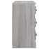 Aparador de madera contrachapada gris Sonoma 70x35,5x67,5