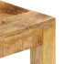 Mesa de centro de madera de mango maciza 80x80x40