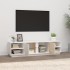 Mueble de TV madera maciza de pino blanco 156x40x40