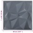 Paneles de pared 3D 48 unidades gris diamante 12 m² 50x50