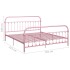 Estructura de cama de metal rosa 180x200