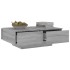 Mesa de centro madera contrachapada gris Sonoma 90x60x31