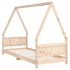 Estructura de cama para niños madera maciza de pino 80x200