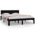 Estructura de cama madera maciza de pino negro 140x200