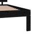 Estructura de cama madera maciza de pino negro 140x200