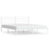 Estructura de cama con cabecero metal blanca 200x200