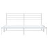 Estructura de cama con cabecero metal blanca 200x200