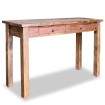 Mesa consola de madera maciza reciclada 123x42x75 cm