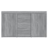 Aparador de madera contrachapada gris Sonoma 120x36x69