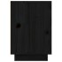 Mesitas de noche 2 uds madera maciza de pino negro 50x34x50