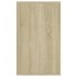 Aparador de madera contrachapada roble Sonoma 135x41x75