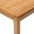 Mesa de comedor de jardín madera maciza de teca 110x110x77