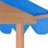 Casa de juegos para niños con arenero madera abeto azul