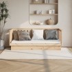 Sofá cama madera maciza de pino 90x190 cm