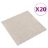 Baldosas de suelo de moqueta 20 uds 5 m² 50x50 cm beige