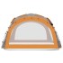 Carpa de fiesta LED 4 paredes gris y naranja 3,6x3,6x2,3