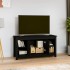 Mueble de TV de madera maciza de pino negro 103x36,5x52