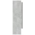 Armario de baño con espejo MDF gris hormigón 80x15x60