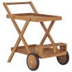 Carrito del té de madera maciza de teca