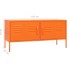 Mueble para TV de acero naranja 105x35x50