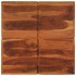 Mesa de centro de madera maciza de acacia 80x80x30