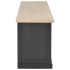 Mueble para el televisor de madera negro 120x30x40