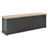 Mueble para el televisor de madera negro 120x30x40