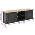 Mueble para el televisor de madera negro 120x30x40