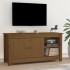 Mueble de TV madera maciza de pino marrón miel 103x36,5x52