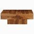 Mesa de centro de madera maciza de acacia 80x80x30