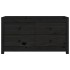 Armario auxiliar madera maciza de pino negro 100x40x54