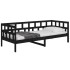 Sofá cama madera maciza de pino negro 90x200