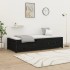 Sofá cama de madera maciza de pino negro 75x190