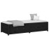 Sofá cama de madera maciza de pino negro 75x190