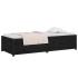 Sofá cama de madera maciza de pino negro 75x190