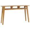 Mesa consola de madera de teca maciza 120x35x75 cm