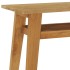 Mesa consola de madera de teca maciza 120x35x75