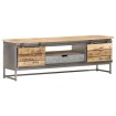 Mueble para TV de madera maciza de mango 120x30x40 cm