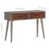 Mesa consola de madera maciza de mango gris 110x35x75