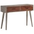 Mesa consola de madera maciza de mango gris 110x35x75