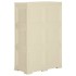 Armario de plástico diseño madera blanco angora 79x43x125