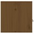 Armario de pared 2 uds madera de pino marrón miel 60x30x30