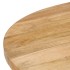 Mesa de comedor redonda de madera maciza de mango 110x76